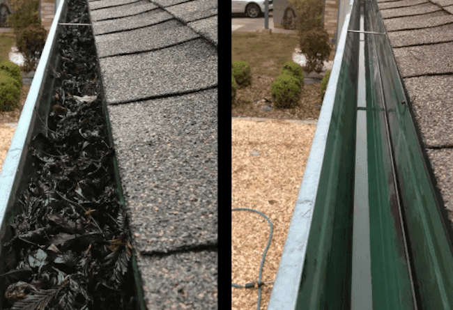 TagrendeRens. Beskidte tagrender renses af Michael Handyman